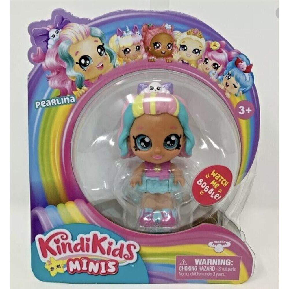 Kindi Kids Minis PEARLINA BobbleHead Collectible‎ Figurine Posable 3” New